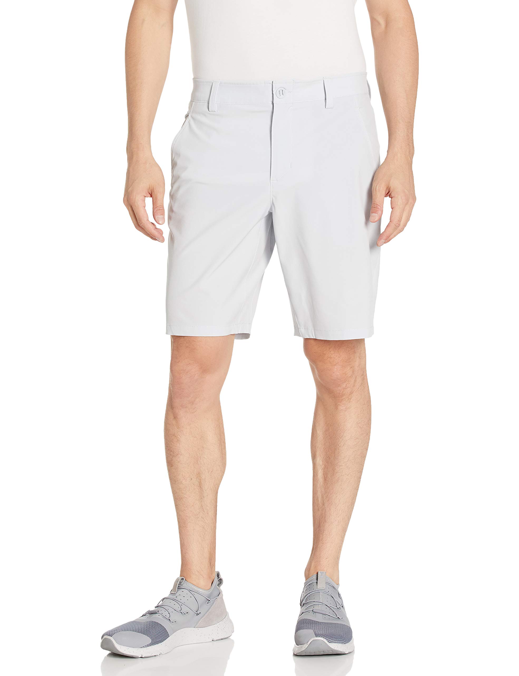 Under Armour Men's Mantra Shorts, Halo Gray (014)/Pitch Gray, 32