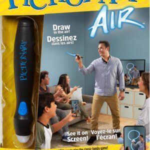 Mattel Games Pictionary Air Drawing Game,Family Game with Light-up Pen and Clue Cards,Links to Smart Devices,Makes a Great Gift for 8 Year Olds and Up