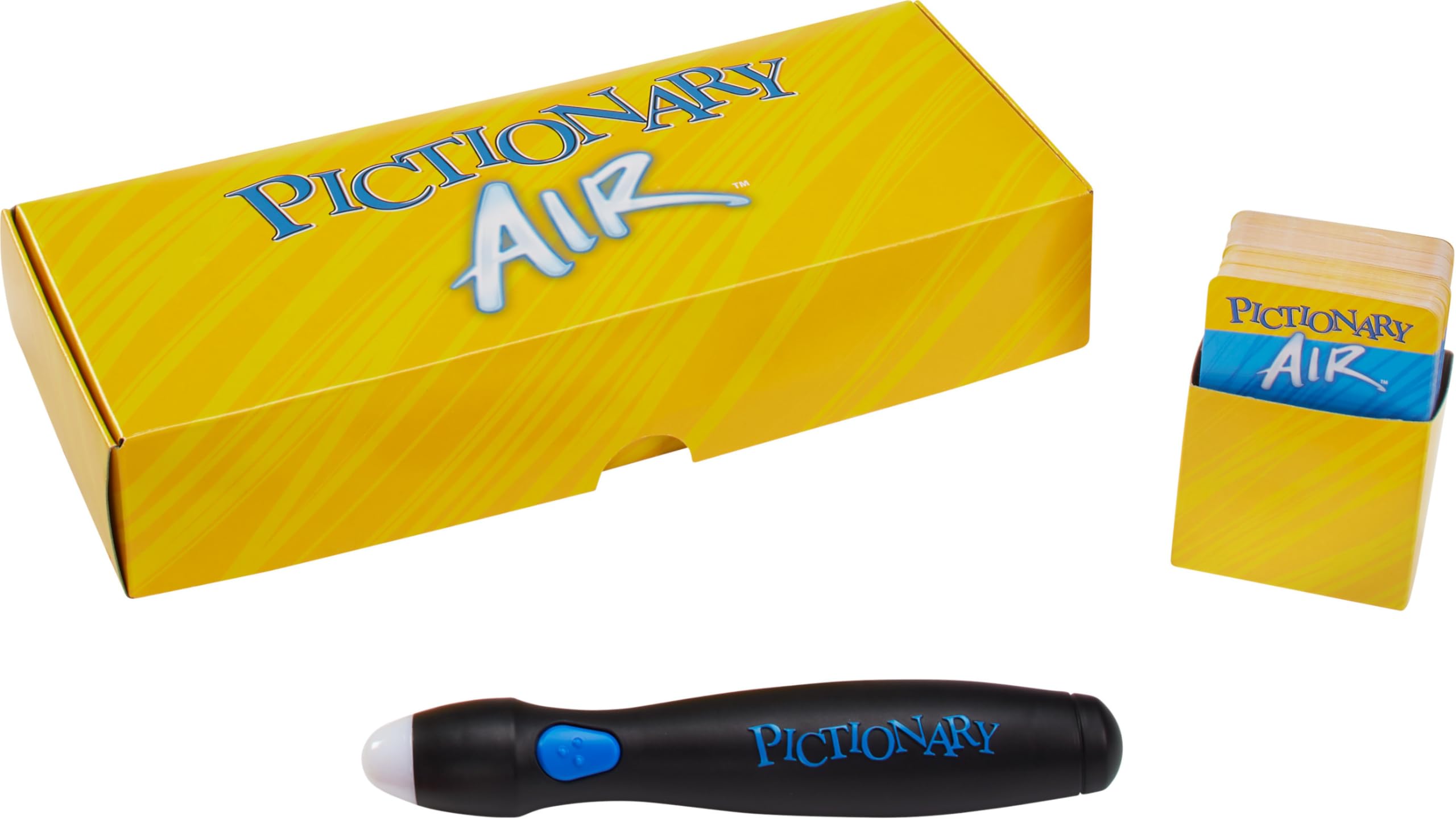 Mattel Games Pictionary Air Drawing Game,Family Game with Light-up Pen and Clue Cards,Links to Smart Devices,Makes a Great Gift for 8 Year Olds and Up