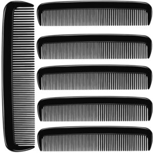 luxxii (6 pack) 5" pocket hair comb beard & mustache combs for men's hair beard mustache and sideburns