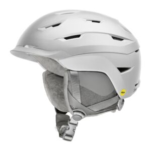 smith liberty mips snow helmet in matte satin white, size medium