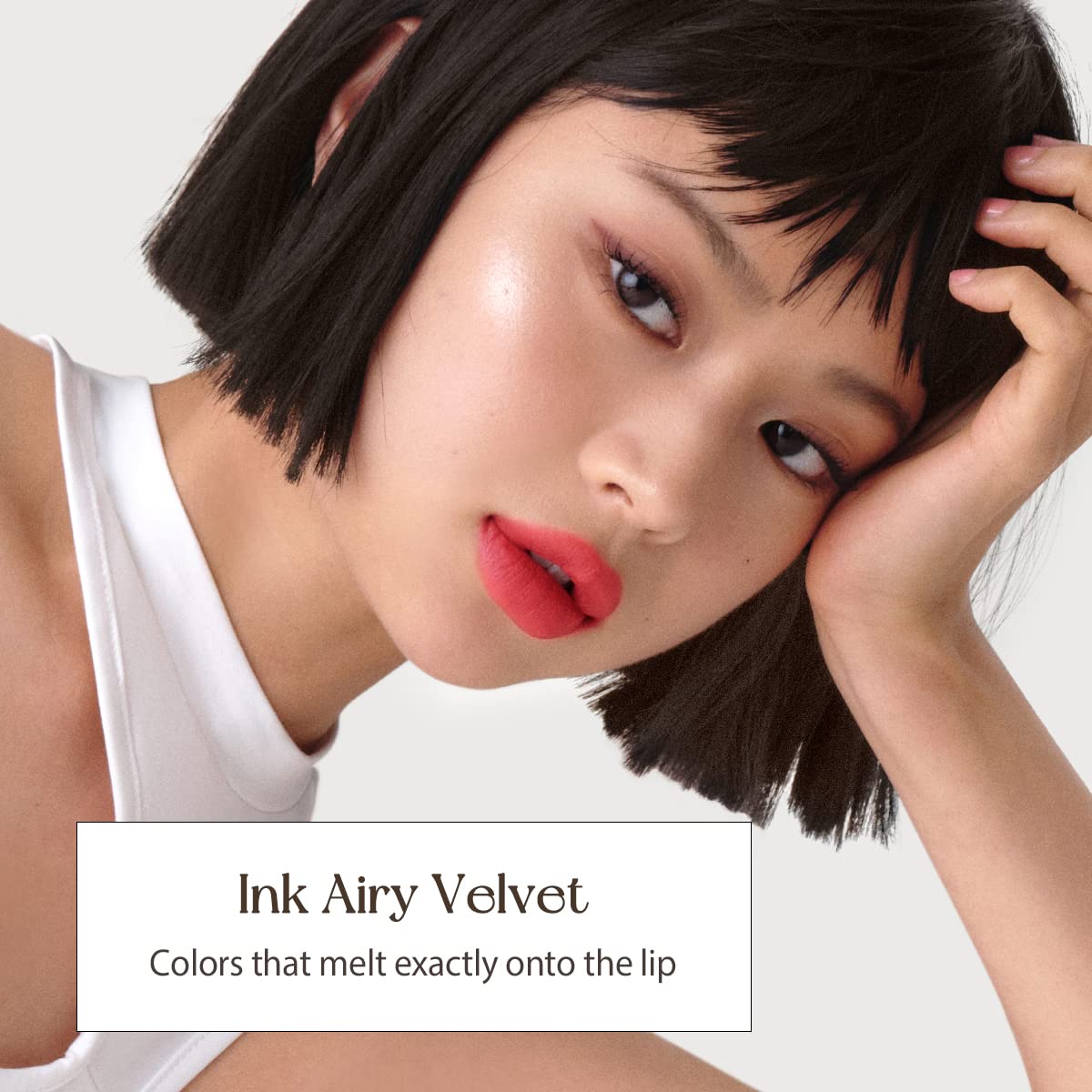 Peripera Ink Airy Velvet Lip Tint, Liquid Lip (0.14 fl oz, 003 CARTOON CORAL)