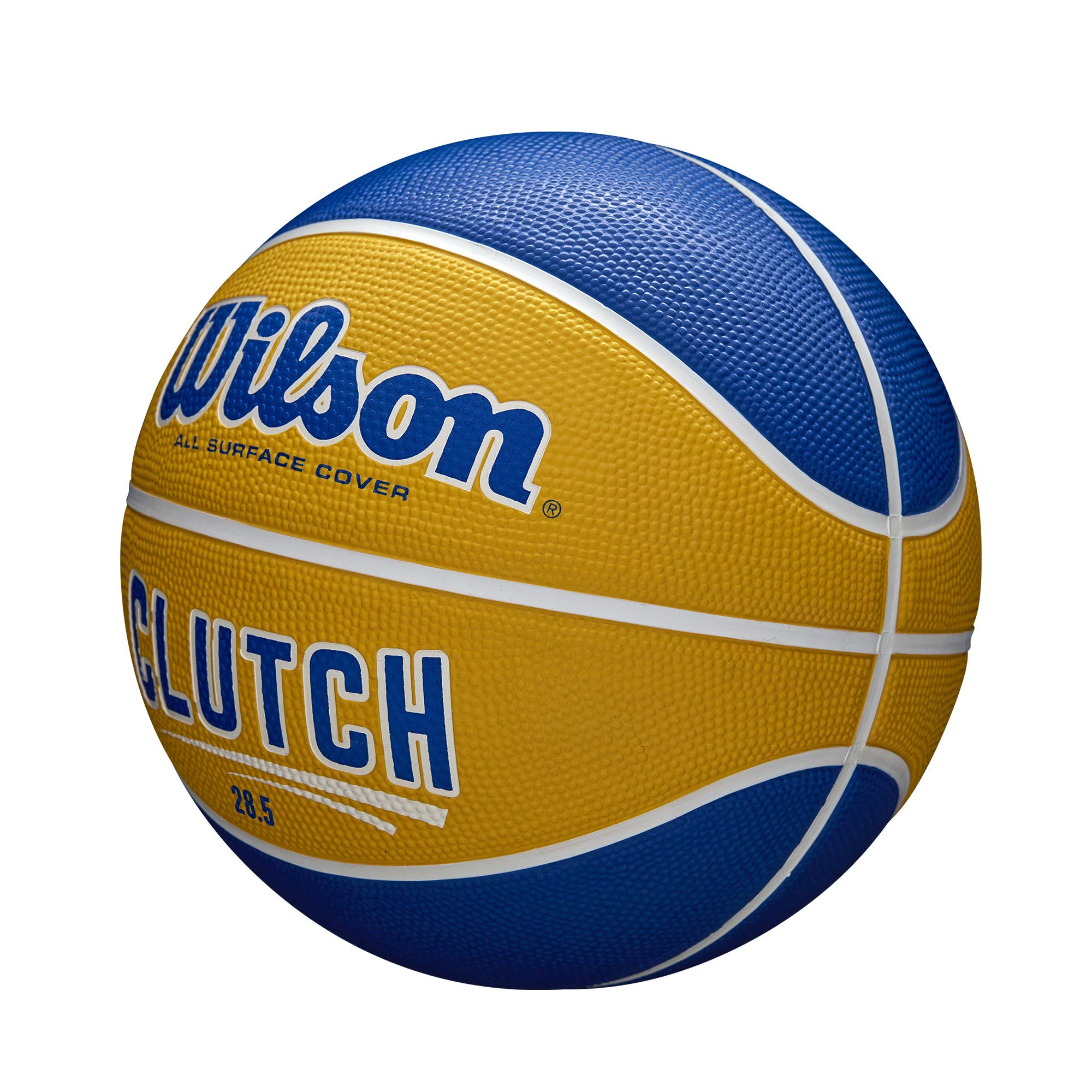 Wilson Clutch Basketball, Intermediate Size - 28.5", Orange/Blue