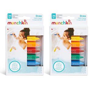 Munchkin® Draw™ Bath Crayons Toddler Bath Toy, 5 count (Pack of 2)