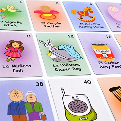 JIMMY'S TOYS Baby Shower Loteria Bingo Game