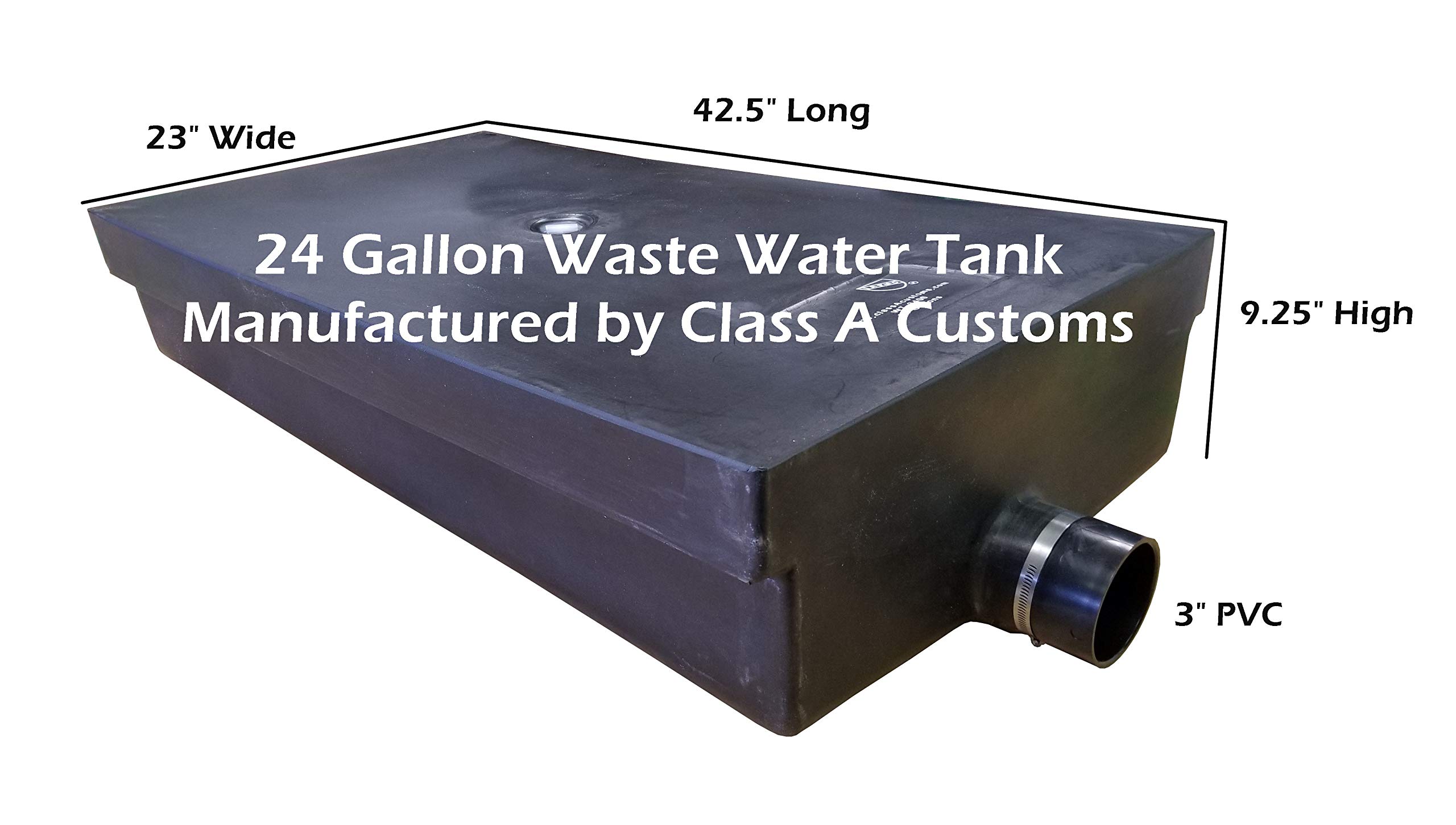 Class A Customs 24 Gallon RV Waste Black Water Holding Tank WT-2400