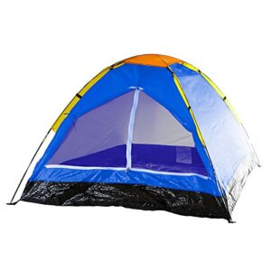 wakeman m470039 2-person dome tent for camping with carry bag - blue