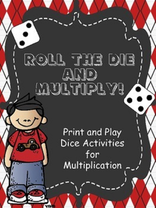 Multiplication Games - Roll The Die And Multiply - Print and Play