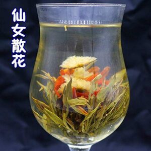 16 Pcs Variety Flavors Artistic Blooming Tea Handmade Chinese Blooming Flower Tea Balls Green Tea Gift Bloom