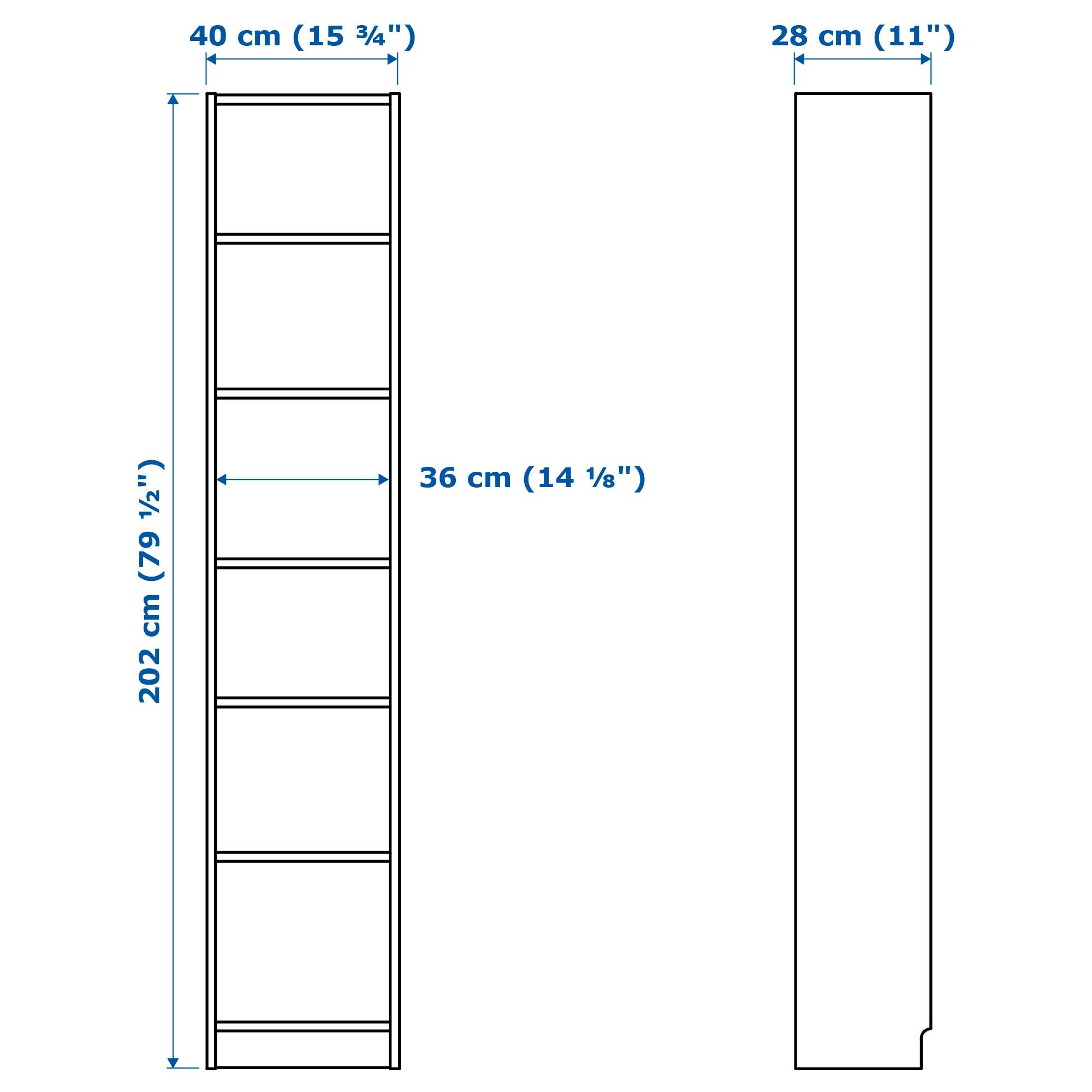 IKEA Billy Bookcase, White