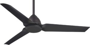 minka-aire f753-cl java 54 inch outdoor 3 blade ceiling fan in coal finish