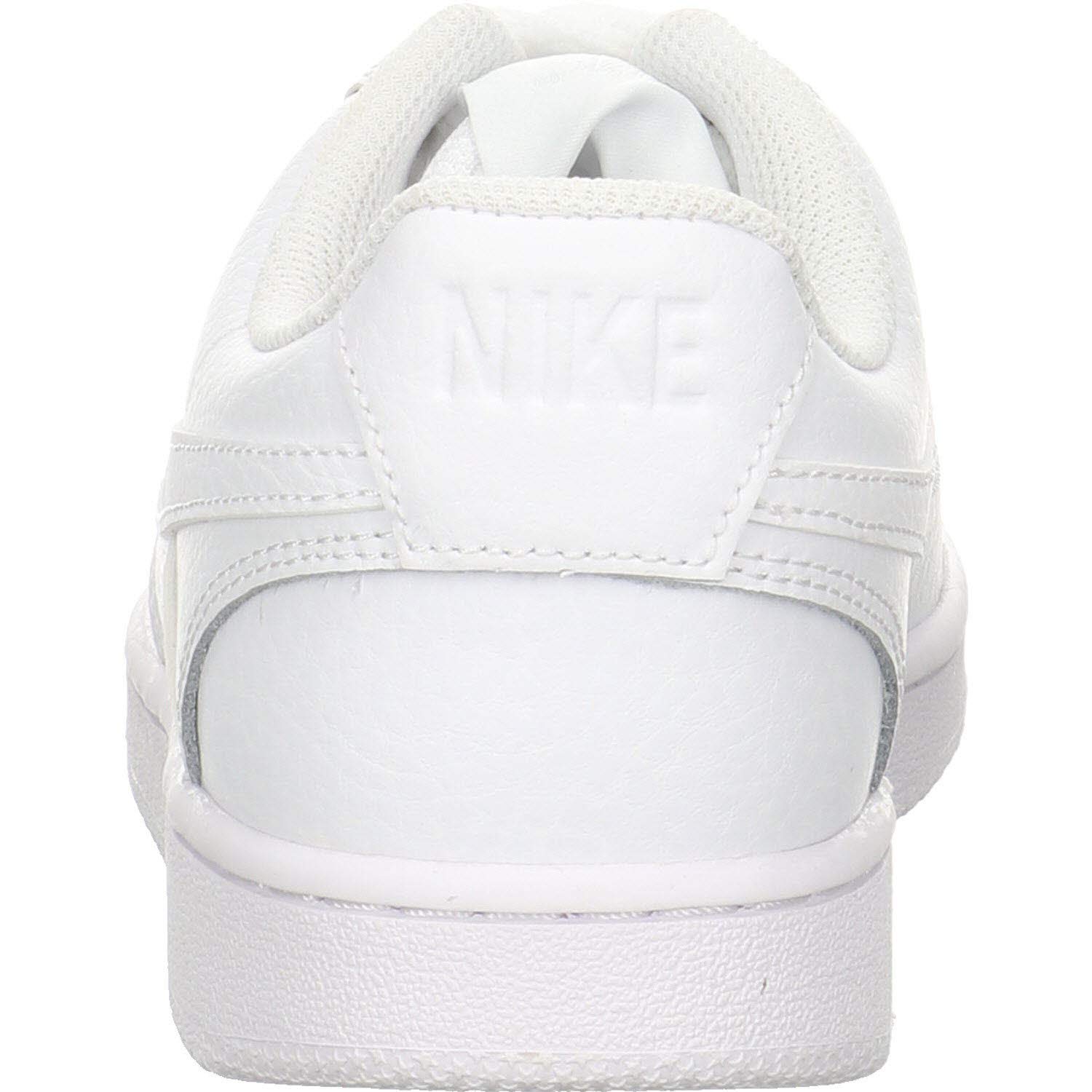 Nike Women's Court Vision Low Sneaker, White/White-White, 6 Regular US