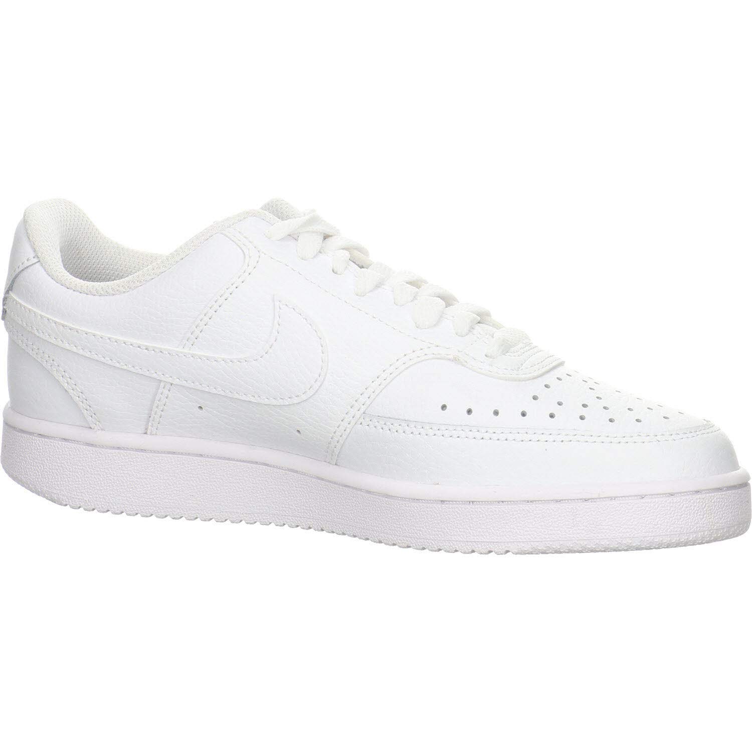 Nike Women's Court Vision Low Sneaker, White/White-White, 6 Regular US