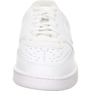 Nike Women's Court Vision Low Sneaker, White/White-White, 6 Regular US