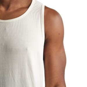 Icebreaker Merino Anatomica Tank Tops for Men, Merino Wool Base Layer - Soft, Stretchy Sleeveless Shirts for Men - Durable Tank Top Undershirt for Daily Wear, Outdoor Activities - Snow, Large