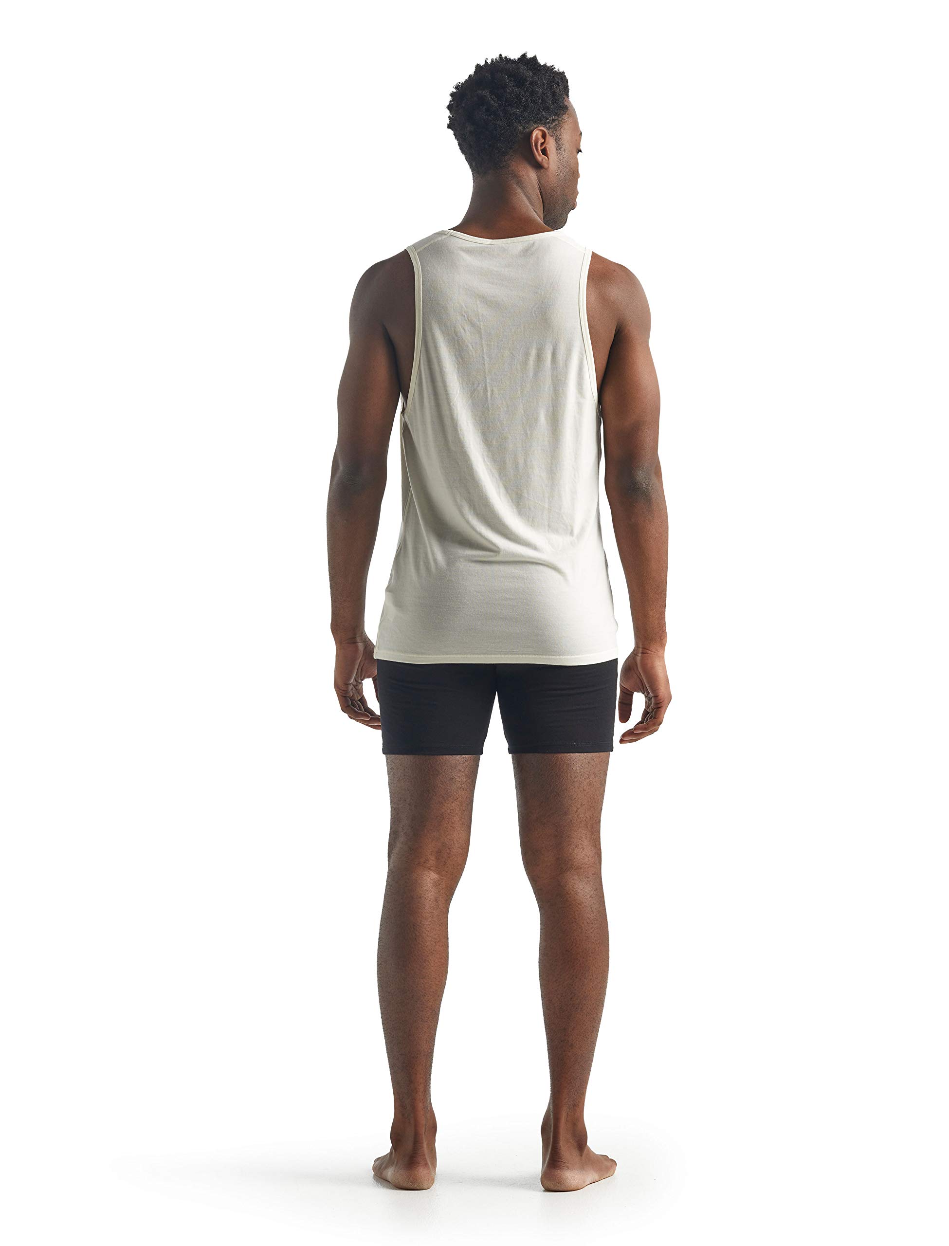 Icebreaker Merino Anatomica Tank Tops for Men, Merino Wool Base Layer - Soft, Stretchy Sleeveless Shirts for Men - Durable Tank Top Undershirt for Daily Wear, Outdoor Activities - Snow, Large