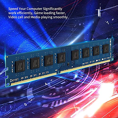 Kuesuny 16GB Kit (8GBX2) DDR3L-1600 Udimm, PC3L-12800/PC3L-12800U 8GB CL11 240 Pin 2RX8 Dual Rank Non ECC Unbuffered 1.35V/1.5V Desktop Computer Memory Ram Module Upgrade