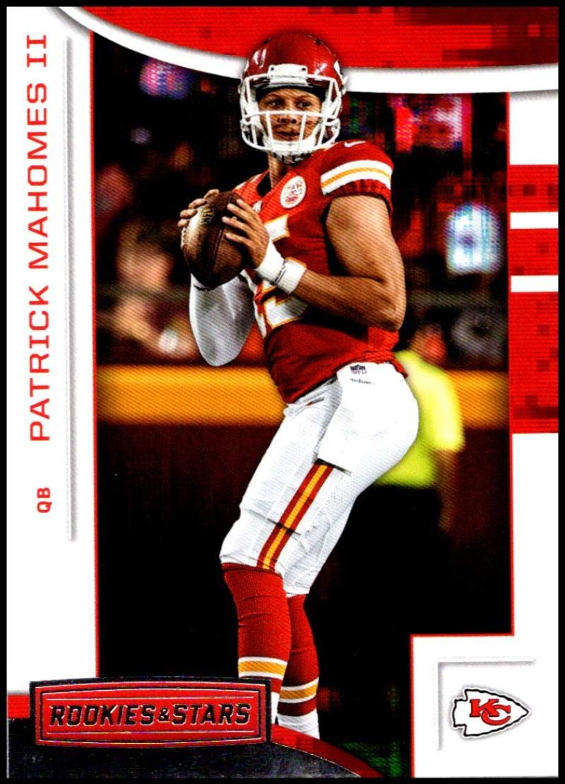 2018 Rookies and Stars Football #41 Patrick Mahomes II Kansas City Chiefs Official NFL Trading Card Produced by Panini