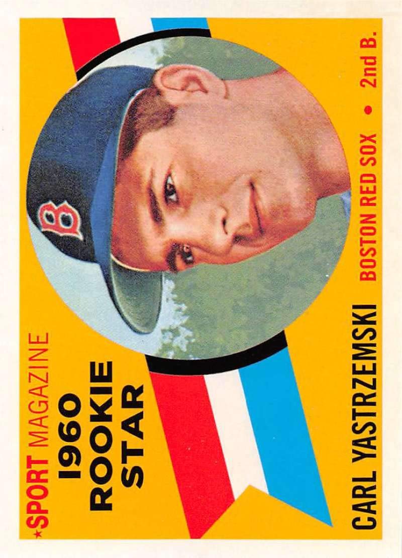 2019 Topps Iconic Card Reprints Baseball #ICR-12 Carl Yastrzemski Boston Red Sox Official MLB Trading Card By Topps