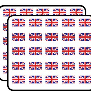 UK British Union Jack Flag Sticker for Scrapbooking, Calendars, Arts, Kids DIY Crafts, Album, Bullet Journals