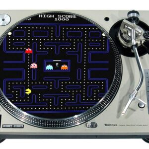 Slipmat Slip Mat Scratch Pad Felt for any 12" LP DJ Vinyl Turntable Record Player Custom Graphical - Pacman