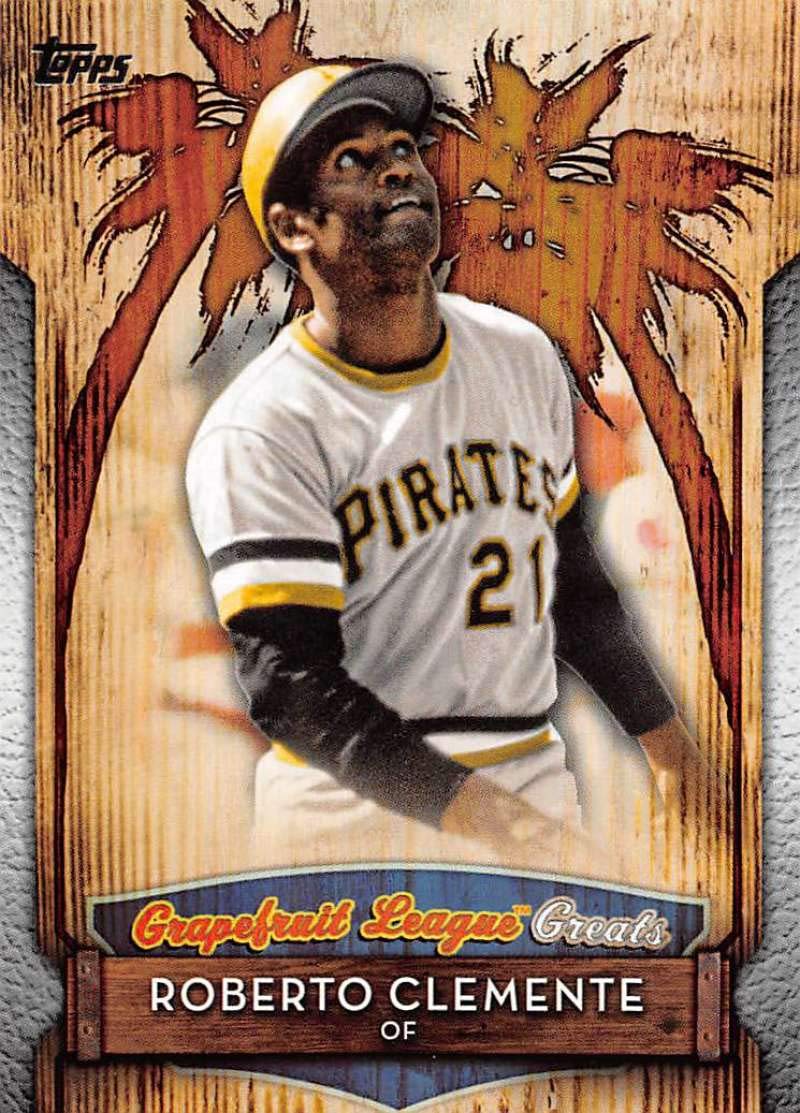 2019 Topps Grapefruit League Greats Baseball #GLG-11 Roberto Clemente Pittsburgh Pirates Official MLB Trading Card By Topps