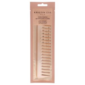 kristin ess rose gold wide tooth detangling hair comb - gently detangles hair + scalp stimulating (pack of 1)