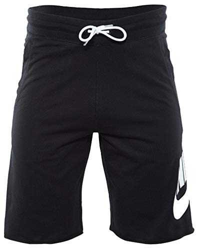 Nike Men's Sportswear Club Short Basketball Graphic, Black/White/White, Small