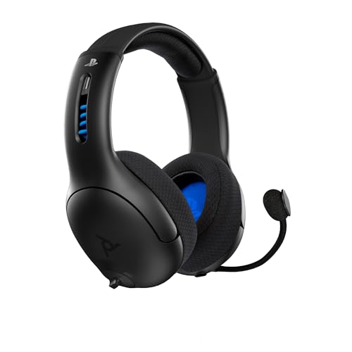 PDP Gaming LVL50 Wireless Stereo Headset With Noise Cancelling Microphone: Black - PS5/PS4