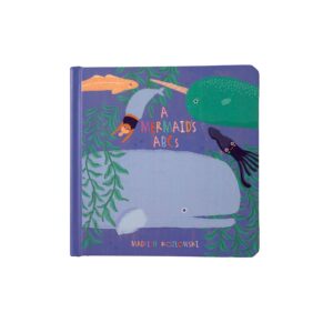 manhattan toy mermaid's abcs baby board book, ages 6 months and up