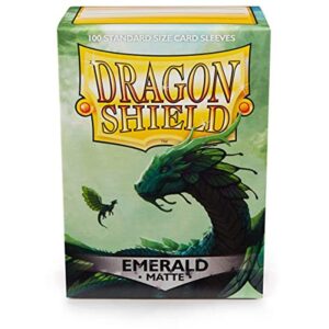 dragon shield matte: emerald (100 stŸck)