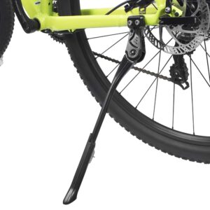 bv bike kickstand - mountain bike kick stand for 24-29" bicycles - adjustable length, non-slip sole, aluminum alloy material - black bicycle kickstand