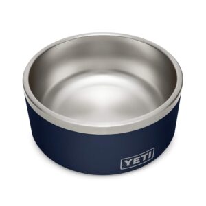 YETI Boomer 8, Stainless Steel, Non-Slip Dog Bowl, Holds 64 Ounces, Navy