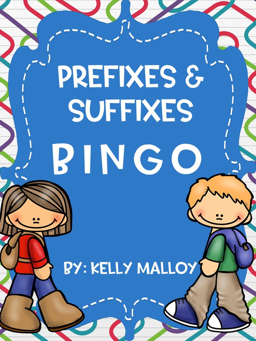 Prefixes and Suffixes Bingo