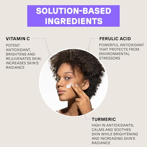 Acure Radically Rejuvenating SPF 30 Day Cream - Anti-Aging Sun Protection with Turmeric, Ferulic Acid & Vitamin C - Antioxidant Support, Calms and Soothes Skin - 100% Vegan - 1.7 Fl Oz, Scented