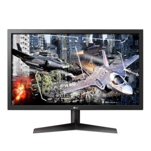 LG UltraGear FHD 24-Inch Gaming Monitor 24GL600F-B, TN with AMD FreeSync, 144Hz, Black