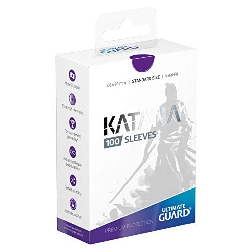 Ultimate Guard Matte Purple Katana Sleeves Standard Size Standard Size 100 ct Card Sleeves Individual Pack