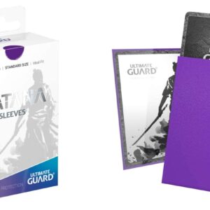 Ultimate Guard Matte Purple Katana Sleeves Standard Size Standard Size 100 ct Card Sleeves Individual Pack