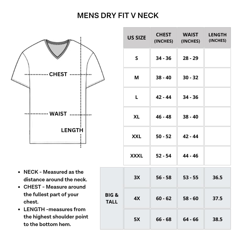 Real Essentials Men's V Neck Quick Dry Fit Tshirt, Set 4, XXL, Pack of 5