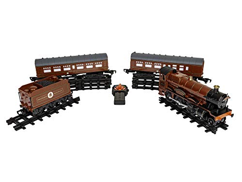 Lionel Battery-Operated Hogwarts Express Toy Train Set with Locomotive, Train Cars, Track & Remote with Authentic Train Sounds, & Lights for Kids 4+