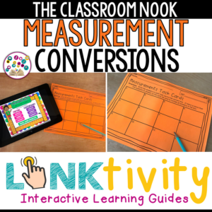 measurement conversions linktivity interactive digital learning guide {google classroom compatible}