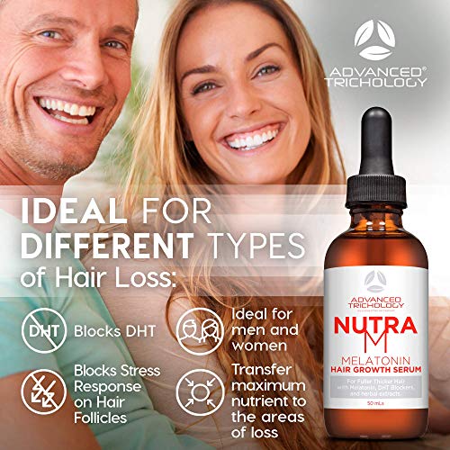 Advanced Trichology NutraM Hair Growth Serum, Dermatologist Tested, Approved by American Hair Loss Association for Thinning Hair Men & Women, Backed by 20 Years of Hair Regrowth Clinic Experience