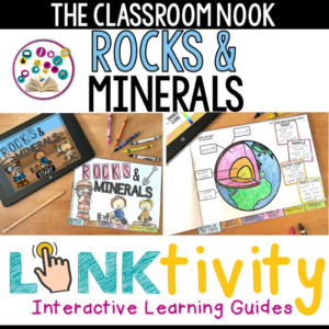 rocks & minerals linktivity interactive digital learning guide {google classroom compatible}