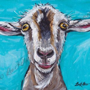 Goat art Print, Gizmo' Goat lover gift, Goat decor