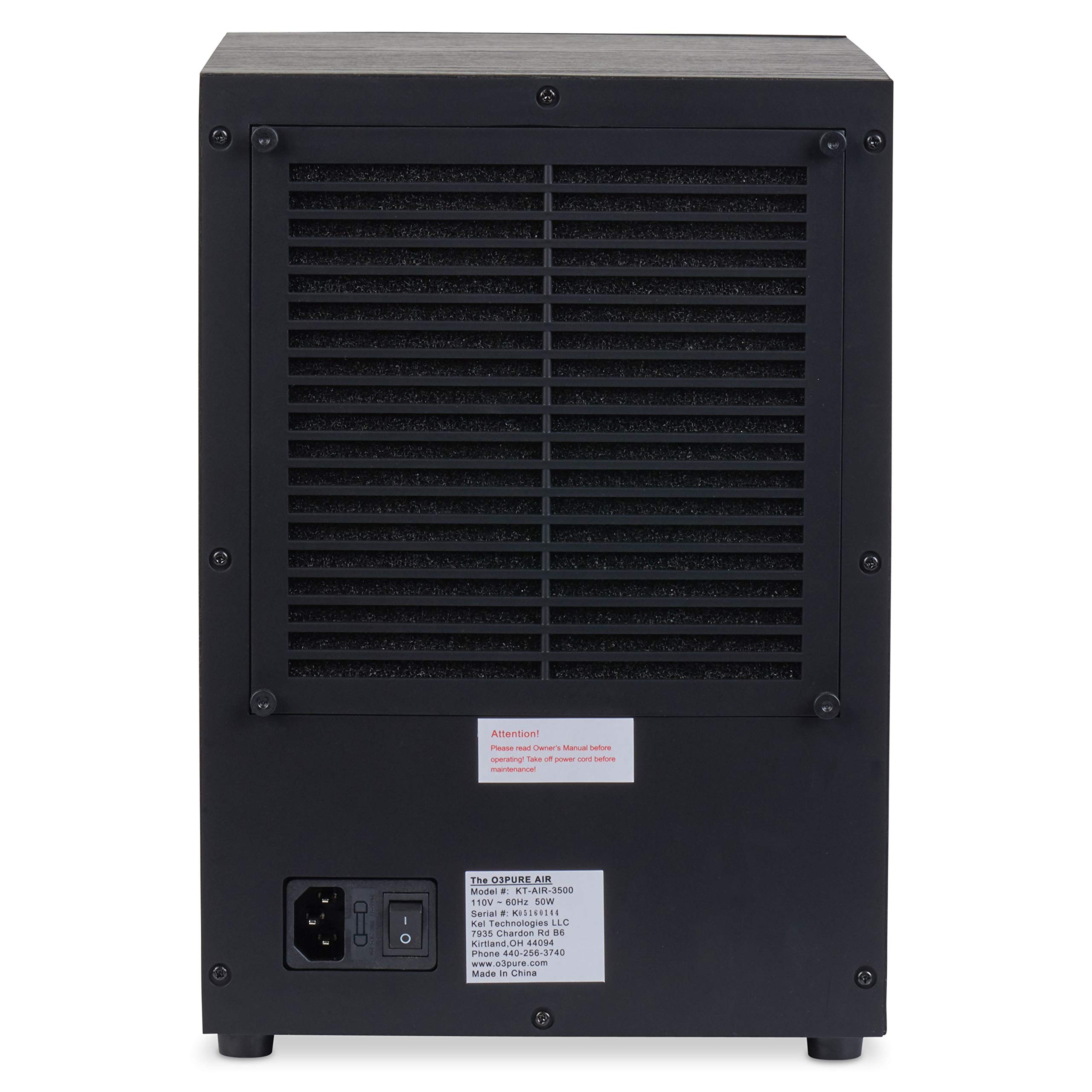 O3 Pure Whole Home Ozone and Ionizer Air Purifier with UV HEPA PCO and Carbon Filtration