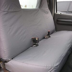 Durafit Seat Covers F236 C8 1999-2007 Ford F250-F550 Work Truck with a Front Solid Bench Seat, Custom Exact Fit Seat Covers (F236 C8 Gray Endura)