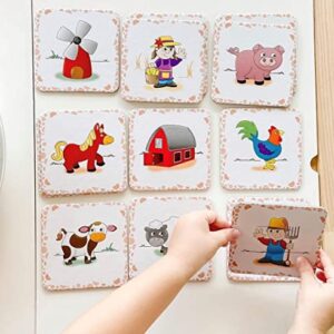 The Learning Journey My First Memory Game - Farm Memory - 20 Card Matching Memory Game - Educational Toddler Gifts for Boys & Girls Ages 2 and Up - Award Winning Learning Toy, Multi