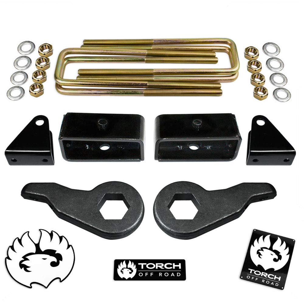 TORCH 3" Front 2" Rear Lift Leveling Kit For 2001-2010 Chevy GMC Sierra Silverado 2500HD 2500 3500