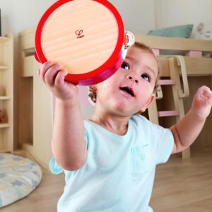 Hape Pound, Tap, & Shake! Music Set - Award Winning Wooden Pounding Bench, Baby Xylophone, and Tap Along Tambourine - Developmental, Non-Toxic, Montessori Musical Toys for Toddlers 1 - 4 Years Old