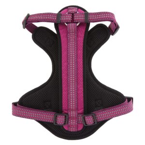 Dog Harness Kong Reflective Pocket Large Pink